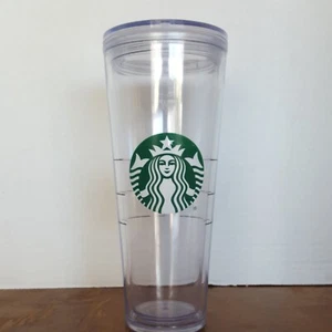 Starbucks Clear Acrylic Venti Cold Cup Tumbler 24 oz. No Straw - Picture 1 of 5