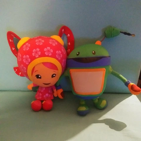 Team UmiZoomi Set of 2 Bot and Millie 12" Plush Stuffed Doll  2014 Nickelodeon Cover
