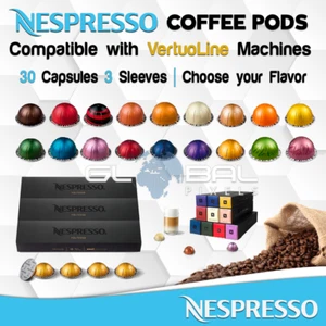 NESPRESSO Coffee 30 Pods Capsules VERTUOLINE 3 Sleeves OR Variety Pack FLAVORS ☕ - Picture 1 of 44