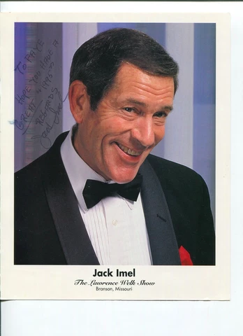 Jack Imel Lawrence Welk Show Famous Singer Signed Autograph Photo Cover