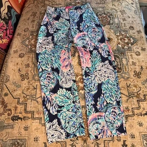 Lily Pulitzer Wide Leg Malorie High Rise Stretch Business Hose Damen Gr. 2 - Bild 1 von 7