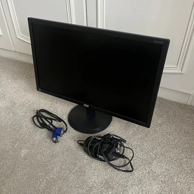 AOC Monitor 22 inch E2280SW Display Screen & Stand - Image 1 of 4