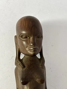 Vintage Hand Carved African Carved Wood Fertility Statue - Picture 1 of 8