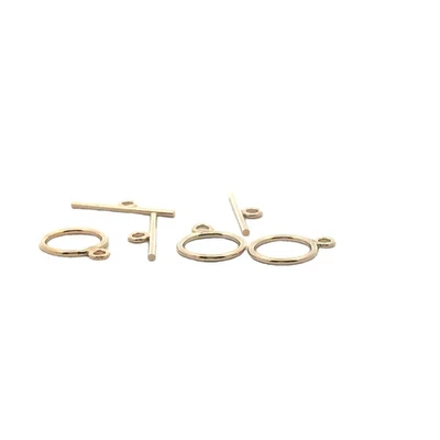 Juego de 2 palancas llenas de oro, broche para collar, pulsera, joyería 10 mm 14K Real Go Foto 1 de 4