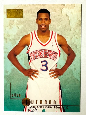 1996-97 Fleer Skybox Allen Iverson RC #85 76ers Legend! — 第 1/3 张图片