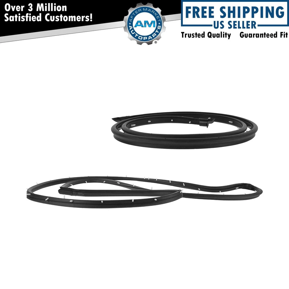 Door Weatherstrip Seal Rearward Side Cargo Pair Set for Dodge Plymouth Van - Image 1 of 4