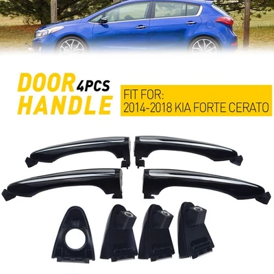 4Pcs Front Rear Left Right Exterior Door Handle for Kia Forte Cerato 2014 2018 Foto 1 de 4
