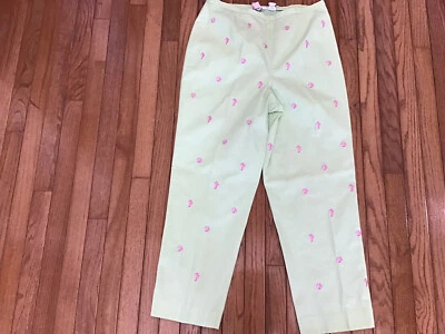 Pantalones cortos Brooks Brothers 346 verde lima concha de mar forrados bordados talla 12 (C7-3) Foto 1 de 4