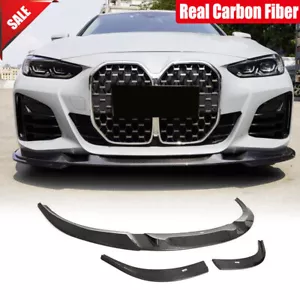 Adatto per BMW Serie 4 G26 440i M spoiler labbra anteriore paraurti in vera fibra di carbonio - Foto 1 di 12