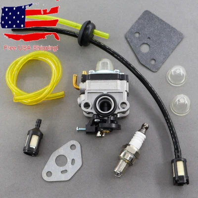GOLDENMOTOR Carburetor For Makita BHX2500CA 24.5 cc Blower Replace 168641-9 w/ Fuel Line Kit