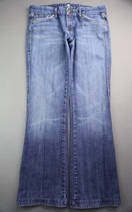 Jeans Vintage 7 For All Mankind Una Bota de Bolsillo Envejecida EE. UU. Talla 30 (Msr 31x29) - Imagen 1 de 12