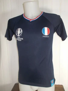 Tee shirt maillot de foot bleu UEFA  EURO 2016 France taille S - Picture 1 of 3