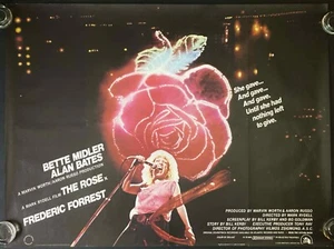 The Rose ORIGINAL Quad Movie Film Cinema Poster Bette Midler Alan Bates 1979 - Picture 1 of 8