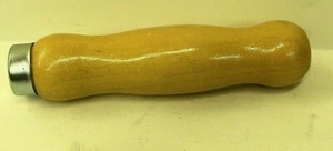 Wood File Handle 5"  NEW Stock  Wooden Handle Metal Ferrule Ring Fits: Nicholson - Picture 1 of 6