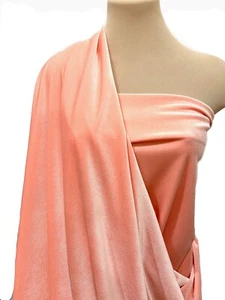 VELVET..STRETCH..MELON BTY.. 58" WIDE.. FORMAL. COSPLAY, COSTUME - Picture 1 of 1