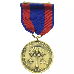 US ARMY PHILIPPINE INSURRECTION CAMPAIGN MEDAL RIM NUMBER 28991 - Picture 1 of 4