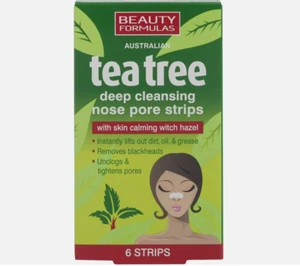 4PK Beauty Formulas Tea Tree Deep Cleansing Nose Pore Strips (4x 6 Strips) - Picture 1 of 1