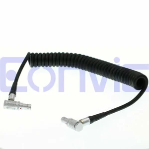 Teradek Bond Preston MDR-4 Coiled Power Cable 12V Right Angle 2 Pin to 2 Pin - Picture 1 of 3