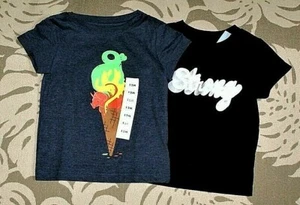 2 Boy's Decorated T Shirts 12 Month Cat & Jack Dinosaurs - Picture 1 of 2