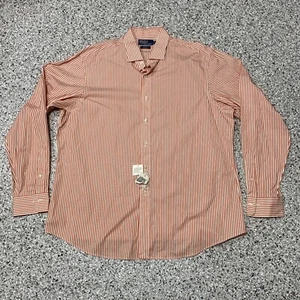 Polo Ralph Lauren Estate Custom Fit Size 18 XXL Orange Stripes L/S Shirt NWT - Picture 1 of 5