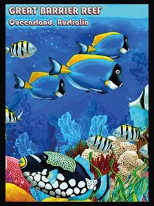 Blechschild 30x40 cm great barrier reef Queensland