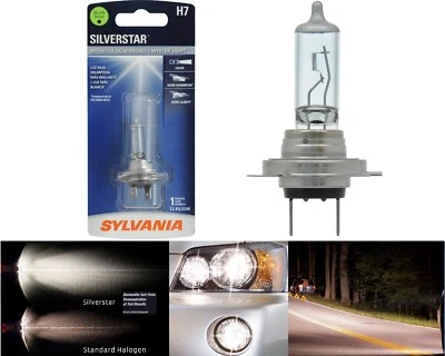 Sylvania Silverstar H7 55W One Bulb Head Light Low Beam Replace Plug Play Legal - Image 1 of 4