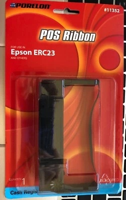 PORELON #11352 ribbon for EPSON ERC23 cash register, Black / Red - Image 1 of 2