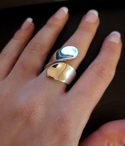 Open Ring 925 Sterling Silver Band &Statement Ring Handmade Ring VTR - Picture 1 of 8
