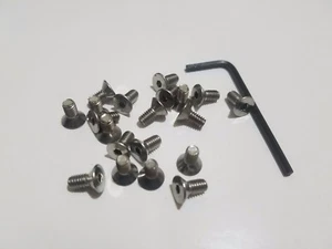 Set 20 Center Cap Screws Stainless Steel for American Racing Torq Thrust Wheels - Picture 1 of 3