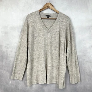 Eileen Fisher Organic Linen Sweater Womens Size XLarge Minimalist Lagen Lagom - Picture 1 of 9
