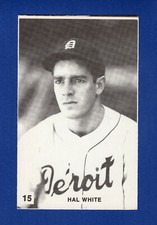 World War 2 Guam: #15 HAL WHITE, Detroit Tigers (1975 TCMA) postcard size card B