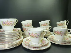 Schönes Vintage Colclough Bone China Tee Trio Set Wayside - Bild 1 von 7
