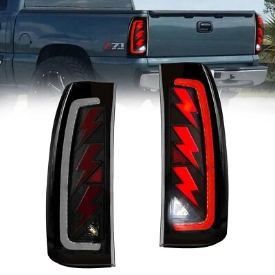 Luces traseras LED de alta definición para Chevy Silverado 04-06 GMC Sierra 1500 2500 3500 2003-2006 Foto 1 de 4