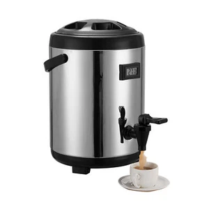 2.11 gallon/8 L Large Stainless Steel Drink Dispenser with Spigot fo&thermometer - Picture 1 of 8