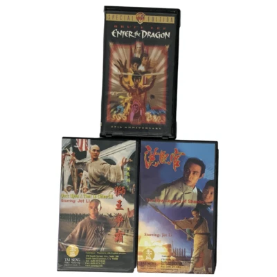 Enter The Dragon VHS 25th Anniversary Bruce Lee Cantonese Jet Li Once Upon Time Foto 1 de 4