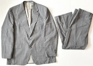 Andhurst Suit Men’s 44R Jacket 36x30 Pants Grey W/Blue Pinstripe 2 Piece Suit - Picture 1 of 17
