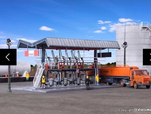 Kibri Miro Filling Station With Truck 39834 HO Scale - Picture 1 of 4