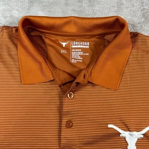 Camisa Longhorn Apparel Hombres 2XL Rayas Universidad Texas Performance Polo Golf - Imagen 1 de 8