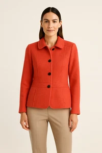 Talbots Womens Blazer Jacket 10 Petite Wool Blend Academia Prep Corpcore Office - Picture 1 of 8
