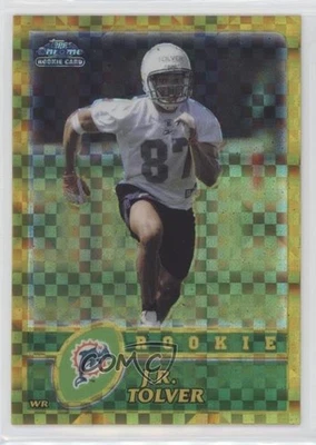 2003 Topps Chrome Rookie Gold X-Fractor /101 JR Tolver #167 Rookie RC - Image 1 of 2