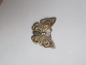 MIRIAM HASKELL SCHMETTERLING Brosche signiert Modeschmuck - Bild 1 von 8