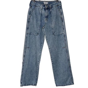 Cello Jeans Pants Womens 1 High Rise Straight Leg Patch Pocket Denim Vintage Sty - Picture 1 of 9