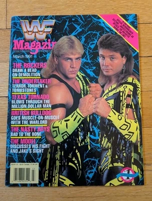 Rockers Shawn Michaels Marty Jannetty Vintage WWF Magazine March 1991 excellent  - Image 1 of 4