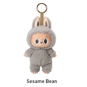 Pop Mart Labubu - THE MONSTERS Exciting Macaron Plush Pendant - Sesame Bean - Picture 1 of 4