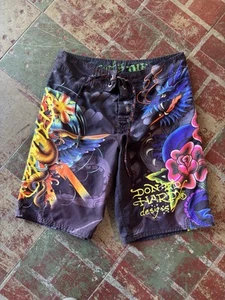 Y2K Ed Hardy Swim Trunks Size 32 - Picture 1 of 3
