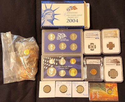 Lote de monedas Old Us Foto 1 de 4