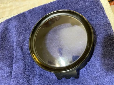 WW II SETH THOMAS U.S. NAVY OUTER SWING-OUT CASE WITH GLASS 7" WIDE, 3" HIGH - Image 1 of 4