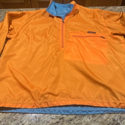 VTG Patagonia Men's Nylon Reversible Lightweight Orange Blue Flux Jacket XL Cpix - Image 1 of 4