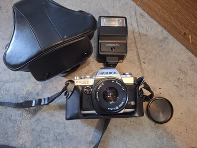 YASHICA FX-103 Program,  SLR 35mm film camera w/lens & Flash - Image 1 of 2