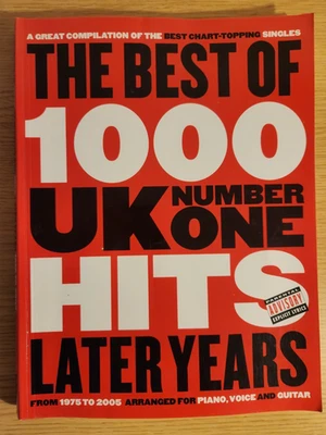 UK NUMBER ONE HITS YEARS LATER - PIANO VOCAL GUITAR CHORDS - FREEPOST - Image 1 of 4